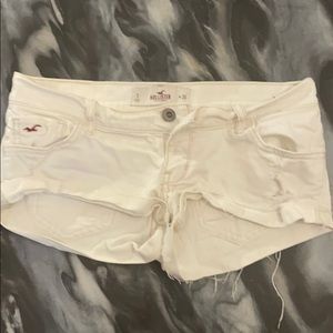 Hollister white Jean shorts- size 3